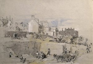 卡姆登镇公园街，c.1836-39（铅笔画） 作者 约翰·库克·伯恩
