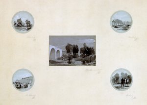 LBR的清洁，建造，调平和打开，c.1838（笔和墨水在纸上清洗）