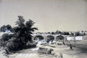 威斯顿，北安普敦郡，1837年7月6日（笔和墨水在纸上洗） 作者 约翰·库克·伯恩