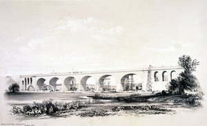 沃尔弗顿高架桥，1837年8月 作者 约翰·库克·伯恩