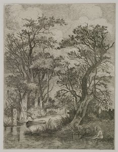 Riverscene，酒吧。作者：J。＆W。Freeman，1821年 作者 约翰·克罗姆