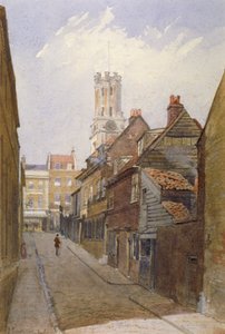伦敦Stepney的Chigwell Hill，1881年 作者 约翰·克劳瑟