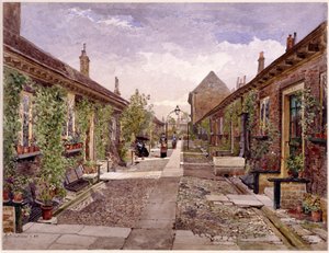 伦敦Stepney的Mile End路的Skinners救济院，1883年 作者 约翰·克劳瑟