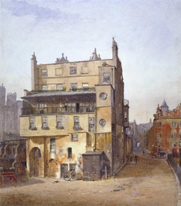 伦敦威斯敏斯特塞西尔街的房屋景观，1882年 作者 约翰·克劳瑟