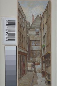 查看约克咖啡馆，主教法院，Chancery Lane，1880年 作者 约翰·克劳瑟