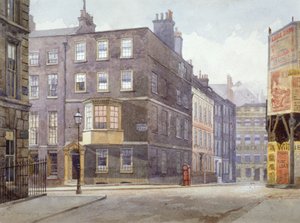 伦敦霍华德街和诺福克街交界处的景观，1880年 作者 约翰·克劳瑟
