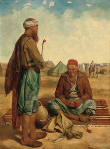 吸烟者，1856年 作者 约翰·达比亚克·卢德