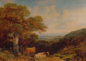 有牛的风景》，1847年，1935年 作者 约翰·迪尔曼