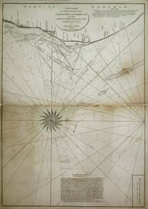 洛斯托夫至哈斯布勒海岸的新海图，包括雅茅斯路和沙滩、哈斯布勒加特和新灯光 作者 约翰·迪斯顿