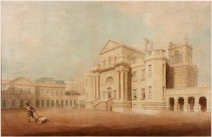 Seaton Delaval Hall（笔，墨水，铅笔和纸上的wc）