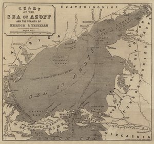 Azoff海图和Kertch和Yenikale海峡的图表 作者 约翰·道尔