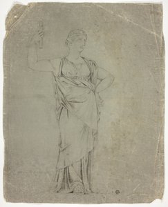 古代女性站立雕像 作者 约翰·唐曼