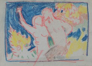 无题[Faun]（铅笔） 作者 约翰邓肯