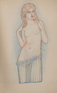 无题【女图】（铅笔） 作者 约翰邓肯
