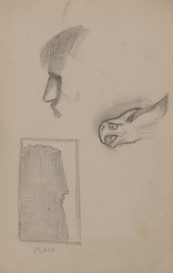 Untitled [Pencil sketches] (pencil) 作者 约翰邓肯