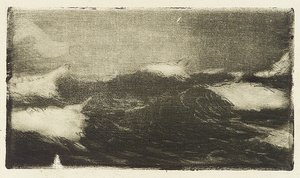 海景--灰黑色滚筒 1，20 世纪（蚀刻版画） 作者 约翰·埃弗里特