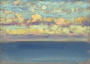 海景，20 世纪早期至中期（纸面油画）