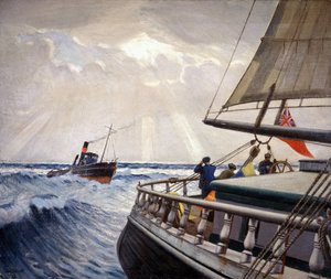 1899 年 12 月至 4 月间往返于伦敦（英国）和悉尼（澳大利亚）之间的 "伊基克 "号和拖船 "勇士 "号 作者 约翰·埃弗里特