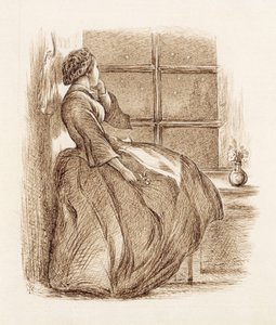 失落的爱，c.1859（笔墨） 作者 约翰·埃弗里特·米莱斯