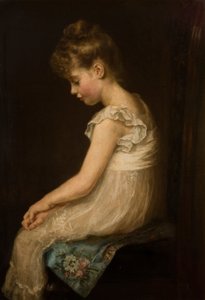 冥想，1879年 作者 约翰·埃弗里特·米莱斯