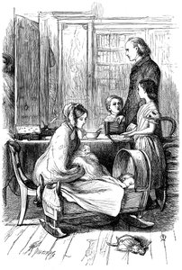 安东尼·特罗洛普（Anthony Trollope）的弗兰利牧师（Framley Parsonage）场景，1860年。 作者 约翰·埃弗里特·米莱斯
