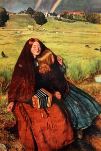 盲人女孩》，1856年，1948年。 作者 约翰·埃弗里特·米莱斯