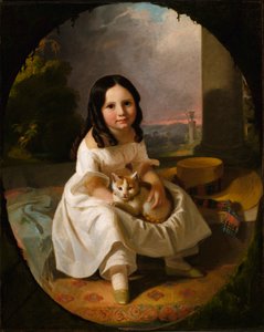 玛丽-伊丽莎白-弗朗西斯，艺术家的女儿，约1840年。