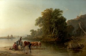 浇水的地方，1840年 作者 约翰·坦南特