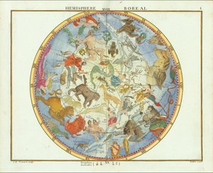 1776 - John Flamsteed - Hemisphere Boreal（已裁剪）