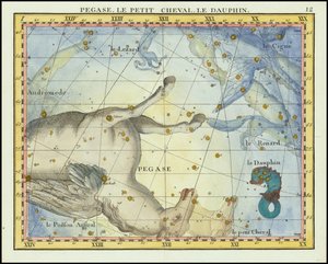 1776 - John Flamsteed - Pegase, Le Petit Cheval, Le Dauphin (Pegasus, Pisces and Equuleus)
