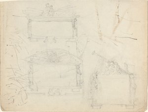 纪念碑的设计[直面和背面] 作者 约翰·弗拉克斯曼