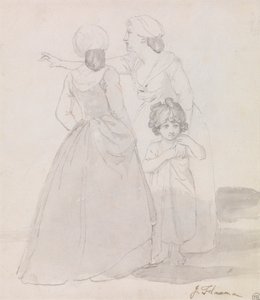 两个女人和一个孩子 作者 约翰·弗拉克斯曼