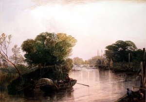 泰晤士河在邱园（水彩画