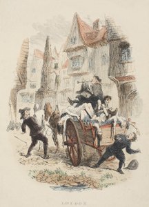 老圣保罗的标题页，威廉哈里森安斯沃思，酒吧。 1855年（手工彩色雕刻） 作者 约翰·富兰克林
