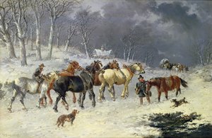 马在雪地里 作者 约翰·弗雷德里克·鲱鱼少年