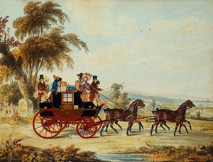 布赖顿-开放路的伦敦教练，1831年 作者 老约翰弗雷德里克鲱鱼