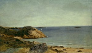 洛基海岸，约1860年。 作者 约翰·弗雷德里克·肯塞特
