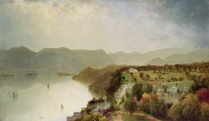 1863年在纽约西点附近的Cozzen酒店的视图 作者 约翰·弗雷德里克·肯塞特
