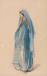 一位年轻的土耳其妇女 作者 约翰·弗雷德里克·刘易斯