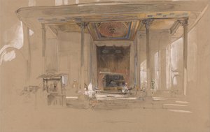 土耳其布尔萨大清真寺正门（Ulu cami）、 作者 约翰·弗雷德里克·刘易斯