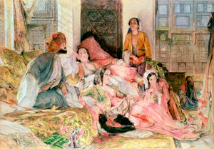 后宫》，约1850年 作者 约翰·弗雷德里克·刘易斯