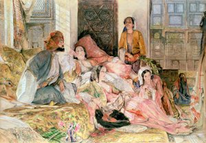 后宫，约 1850 年 作者 约翰·弗雷德里克·刘易斯
