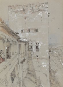科马雷斯塔，阿尔罕布拉，1835 年 作者 约翰·弗雷德里克·刘易斯