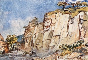 Pentelikon山上的古代采石场 作者 约翰·富利洛夫