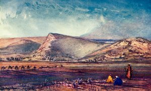 1902年，埃斯德拉隆平原上的拿撒勒山丘陵。 作者 约翰·富利洛夫