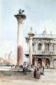 威尼斯的圣马可广场(Piazzetta di San Marco)。 作者 约翰·富利洛夫