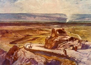 杰里科平原，望向摩押山，1902年。