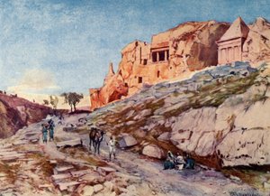 约沙法谷山谷的摇滚墓，1902年。