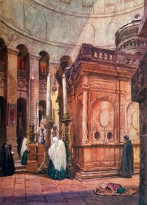 1902年，圣墓的圆形大厅和教堂。 作者 约翰·富利洛夫