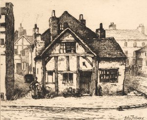 Old House，Salop Street，Wolverhampton，来自&39;Old Wolverhampton，Vol。 1&39;，1880年出版